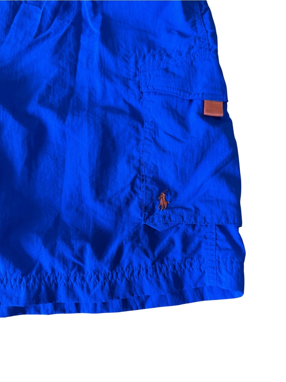 Polo Sport Ralph Lauren Swim Shorts Mens XL Blue Orange Pony Y2K - Picture 3 of 8